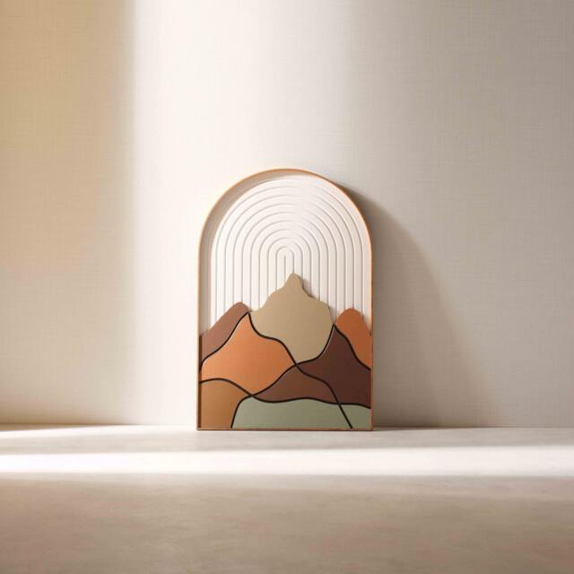Sierra, Mountain Wood Wall Art, Painting Vertical Decor, Hanging, Housewarming Gift, Office Decor - image 1