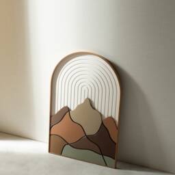 Sierra, Mountain Wood Wall Art, Painting Vertical Decor, Hanging, Housewarming Gift, Office Decor - thumbnail 2