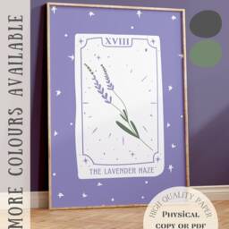 Lavender Haze - Taylor Inspired Tarot Card, Song Print, Witchy, Christmas Gift Poster, Lyric, Wall Art, Print A4/A5/8x10/5x7/ - thumbnail 2