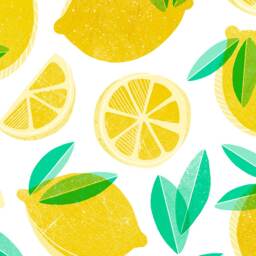 Lemons - Fabric Wall Decal Yum Mej - thumbnail 3