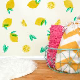 Lemons - Fabric Wall Decal Yum Mej - thumbnail 2