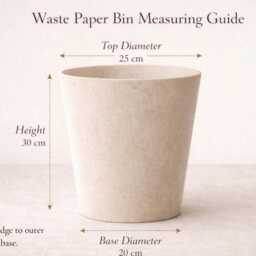 William Morris Orchid Tourmaline Waste Paper Bin - Handmade Fabric Basket For Bedroom, Study Or Home Office - thumbnail 4