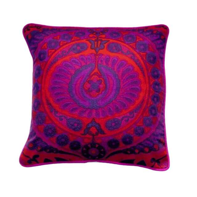 Heals Jyoti Bhomik Pageant Mid 60S Cotton Barkcloth Cushion Cover, Throw Pillow Homeware Decor - image 1