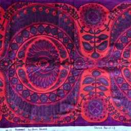 Heals Jyoti Bhomik Pageant Mid 60S Cotton Barkcloth Cushion Cover, Throw Pillow Homeware Decor - thumbnail 3