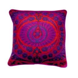 Heals Jyoti Bhomik Pageant Mid 60S Cotton Barkcloth Cushion Cover, Throw Pillow Homeware Decor - thumbnail 1