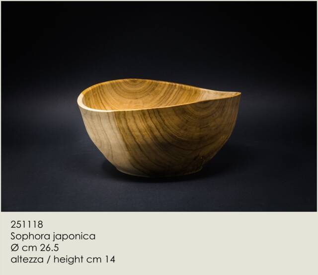 Wooden Bowl Of Sophora Japonica Turned Green & Slowly Let It Dry in Controlled Environment - image 1