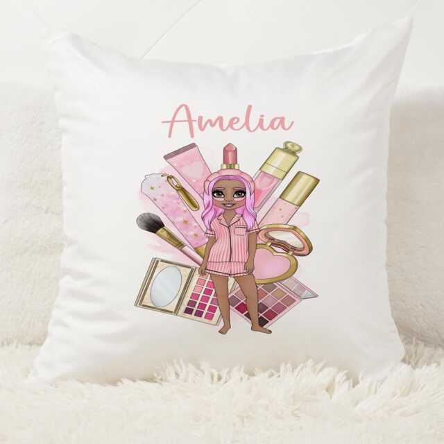 Personalised Cushion, Floral Flower Customised Gift, Mothers Day, Throw Pillow. Birthday - image 1