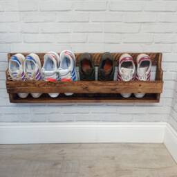 Rustic Shoe Storage/Shoe Rack/Rustic Storage & Shelving - thumbnail 2