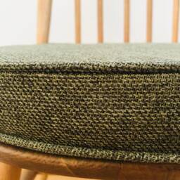 Myhome New Seat Pad(S For Ercol Dining Chairs With Straps & Press Studs - Dark Green - thumbnail 3