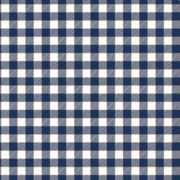Handmade Cotton Buffalo Check Crib Sheet Navy & White - thumbnail 2
