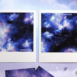 Celestial Snapshots - Print Moonchu Original Art, Photo Art Print, Nebula Cloud Sky Prints, Galaxy Painting - thumbnail 3