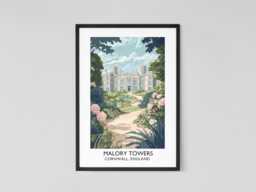Malory Towers Vintage-style Travel Poster - Enid Blyton Classic Children's Fiction - thumbnail 1