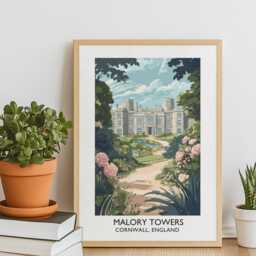 Malory Towers Vintage-style Travel Poster - Enid Blyton Classic Children's Fiction - thumbnail 2