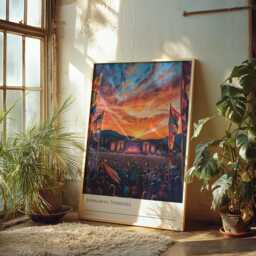 Bonnaroo Festival Print Manchester Tennessee Music Rave Art - thumbnail 2