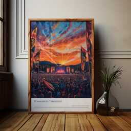 Bonnaroo Festival Print Manchester Tennessee Music Rave Art - thumbnail 1