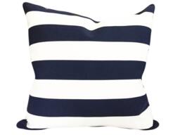 Blue Stripe Outdoor Decorative Pillow Cover - Throw -Both Sides- 10x20, 12x16, 12x20, 14x18, 14x24, 16x16, 18x18, 20x20, 22x22, 24x24 - thumbnail 1