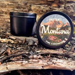 Fall Cozy Scented Candles - Instant Montana Candle Tin Woodsy Scent Pine Cardamom - thumbnail 3