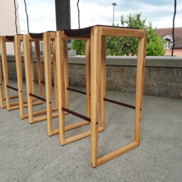 Full Wood Bar Stools - thumbnail 3