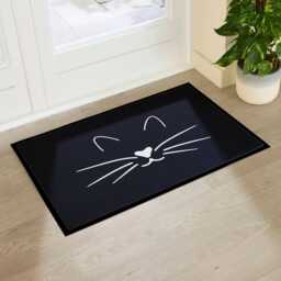 Cat Face Indoor & Outdoor Doormat - Long Lasting Welcome Door Mat Easy To Clean Anti-Slip Dirt Trapper Non-Shed Front - thumbnail 2