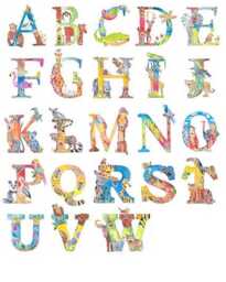 Personalised Animal Alphabet Initial Clock - Nursery Room- Baby Name Gift 1st Birthday/Baptism UK - thumbnail 4