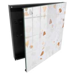 Colored Stones Key Cabinet For Home, White Box Wall, Modern Textures, Lovers Of Interiors