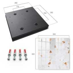 Colored Stones Key Cabinet For Home, White Box Wall, Modern Textures, Lovers Of Interiors - thumbnail 4