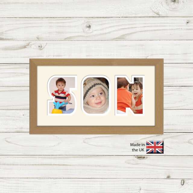Son Photo Frame Word Name Special Gift Father's Day 21 By Photos in A Word - image 1