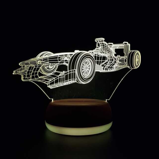 Formula 1 Grand Prix Car Led Night Light, F1 Gift, Fan Lover Lights, Bedroom Light - image 1