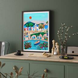 Milos Print, Greece Illustrated Travel A5/A4 A3 A2 A1 - thumbnail 3