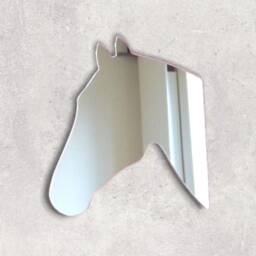 Horse Head Acrylic Mirror Wall Art Personalized Engraving Options - thumbnail 2