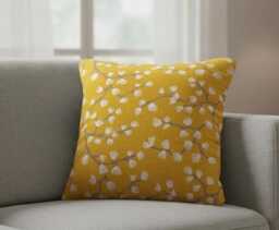 Ashley Wilde Myla Sunflower Cushion Cover, Cotton Throw Pillow, Handmade UK - thumbnail 1