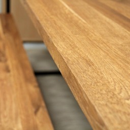 Solid Oak Table, Dining Table With A Bench, Loft Basic Nio, Scandinavian Furniture, Minimalist Wood & Kitchen - thumbnail 2