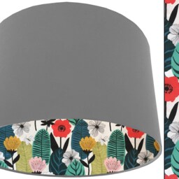 Floral Leaf Lampshade Modern Scandinavian Style, Table Or Ceiling Light - thumbnail 3