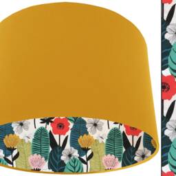 Floral Leaf Lampshade Modern Scandinavian Style, Table Or Ceiling Light - thumbnail 2