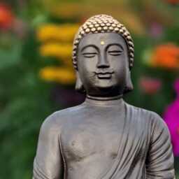 Massive Buddha Statue Japaneae Sculpture Outdoor Figure Zen Garden Decoration Handmade Lover Gift Sitting Decor - thumbnail 3