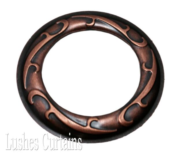 Large Copper Oxide Metal Curtain Drapery Supply #12 Hardware 1 9/16 Inch Inner Diameter Home Decor Grommets/Rings Pack Lot W/Washer Eyelets - image 1