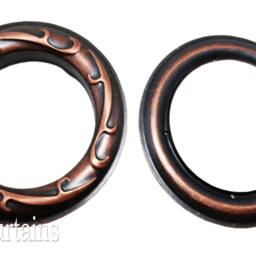 Large Copper Oxide Metal Curtain Drapery Supply #12 Hardware 1 9/16 Inch Inner Diameter Home Decor Grommets/Rings Pack Lot W/Washer Eyelets - thumbnail 2