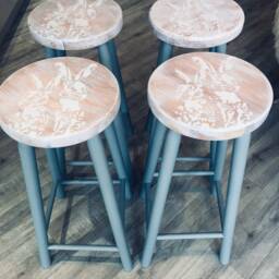 4 X Country Hare Bar Stools - thumbnail 3