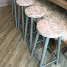 4 X Country Hare Bar Stools - thumbnail 4