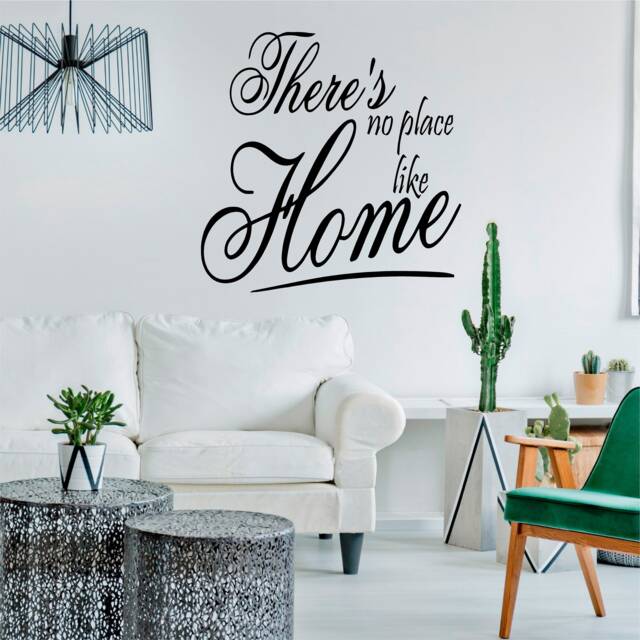 There's No Place Like Home - 0182, Wall Art Decal, Transfer, Mural, Sticker, 75 Colours, 5 Sizes, Interior Or Exterior Use , Easy To Apply - image 1