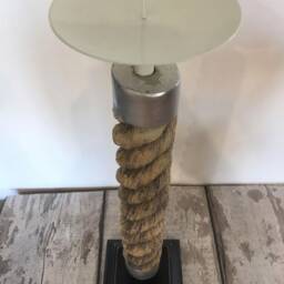 Resin Rope Candle Holder Unique Home Nautical Style Decoration - thumbnail 4