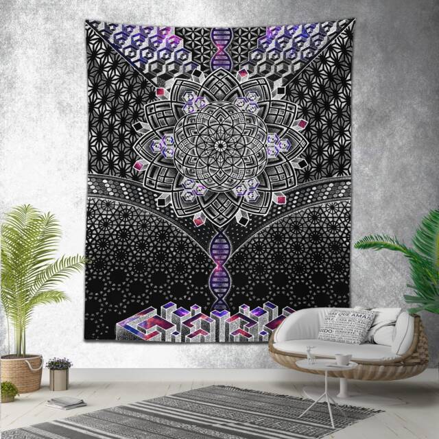 Oneness // Glenn Thomson \ Tapestry/Wall Hanging Kit Loom Trippy Fabric Home & Living - image 1