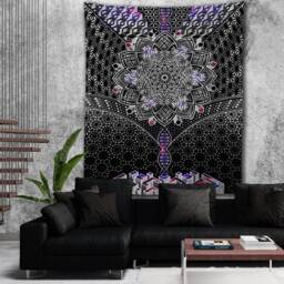 Oneness // Glenn Thomson \ Tapestry/Wall Hanging Kit Loom Trippy Fabric Home & Living - thumbnail 3