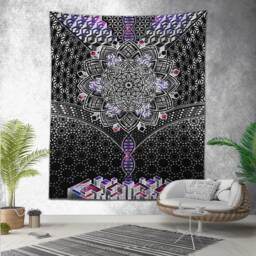 Oneness // Glenn Thomson \ Tapestry/Wall Hanging Kit Loom Trippy Fabric Home & Living
