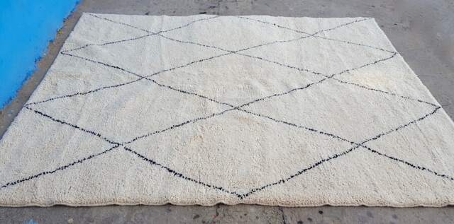 Moroccan Rug Beni Ourain Handmade 100% Wool 10 X 7, 3 Feet - image 1