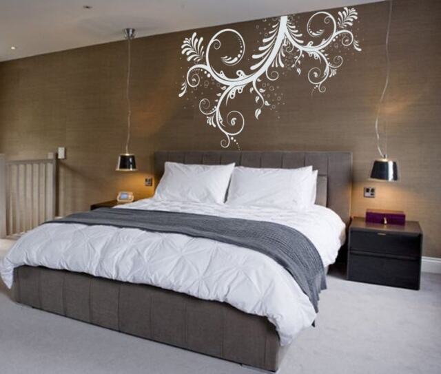 Large Vinyl Wall Art Decal Sticker Floral Ornaments Flower Tree Blossom 1143 - 5 Feet Wide - image 1