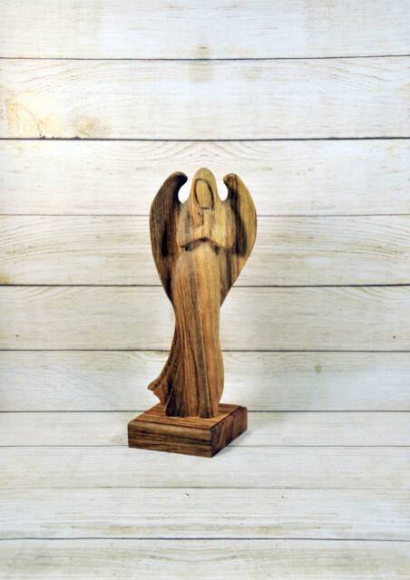 Angel Made Of Wood, Wooden Angel, Walnut - image 1