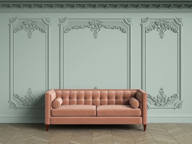 3D Cornice Wall Mural Wallpaper, European Classic Decor, Peel & Stick - image 1