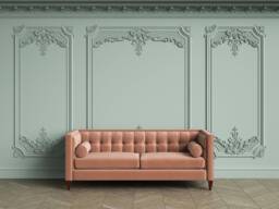 3D Cornice Wall Mural Wallpaper, European Classic Decor, Peel & Stick - thumbnail 1
