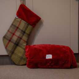 Personalised Tartan Christmas Stockings, Handmade, Small UK Business - thumbnail 1